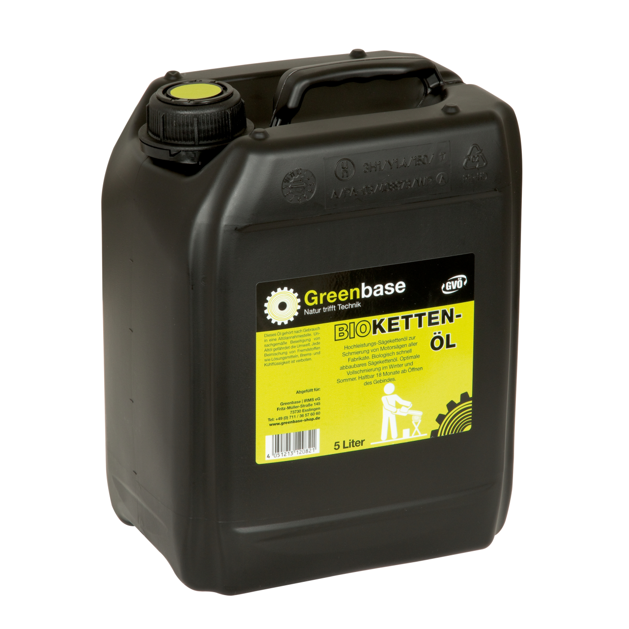 12082_Greenbase_3003SZSTA Kettenöl Bio 5 Liter Kanne