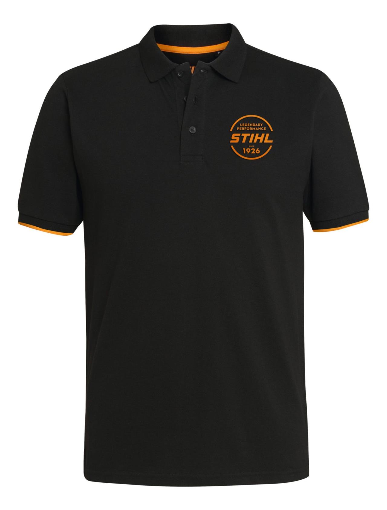 Poloshirt LOGO-CIRCLE schwarz
