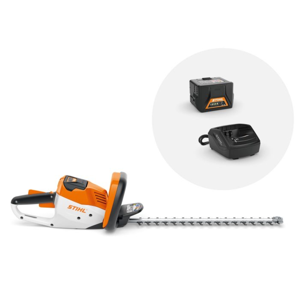 Stihl AkkuHeckenschere HSA 56 (45 cm) inkl. Akku AK 10 und Ladegerät AL 101 Stihl AkkuHeckenschere HSA 56 (45 cm) inkl. Akku AK 10 und Ladegerät AL 101