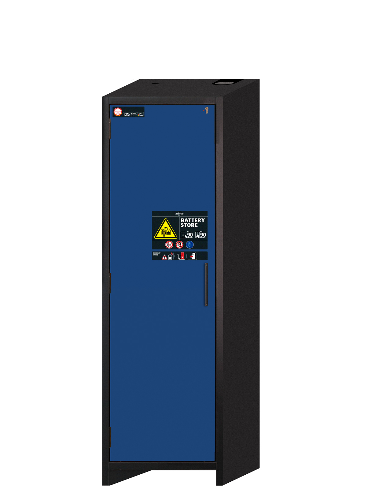 ASECOS LITHIUM-IONEN AKKU-LADESCHRANK, SMARTSTORE-COMPACT 2.0-V, 4 FACHBÖDEN, B 600 MM, Typ 90
