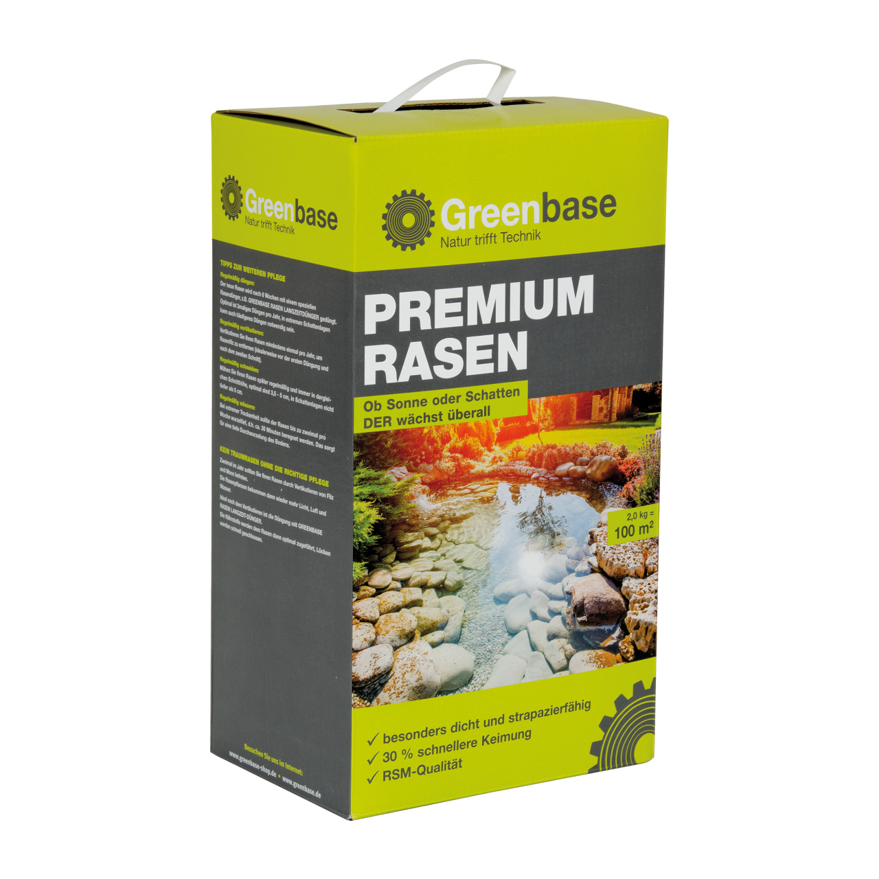 34367_Greenbase_3828610 Samen Premium Rasen für 100 m²