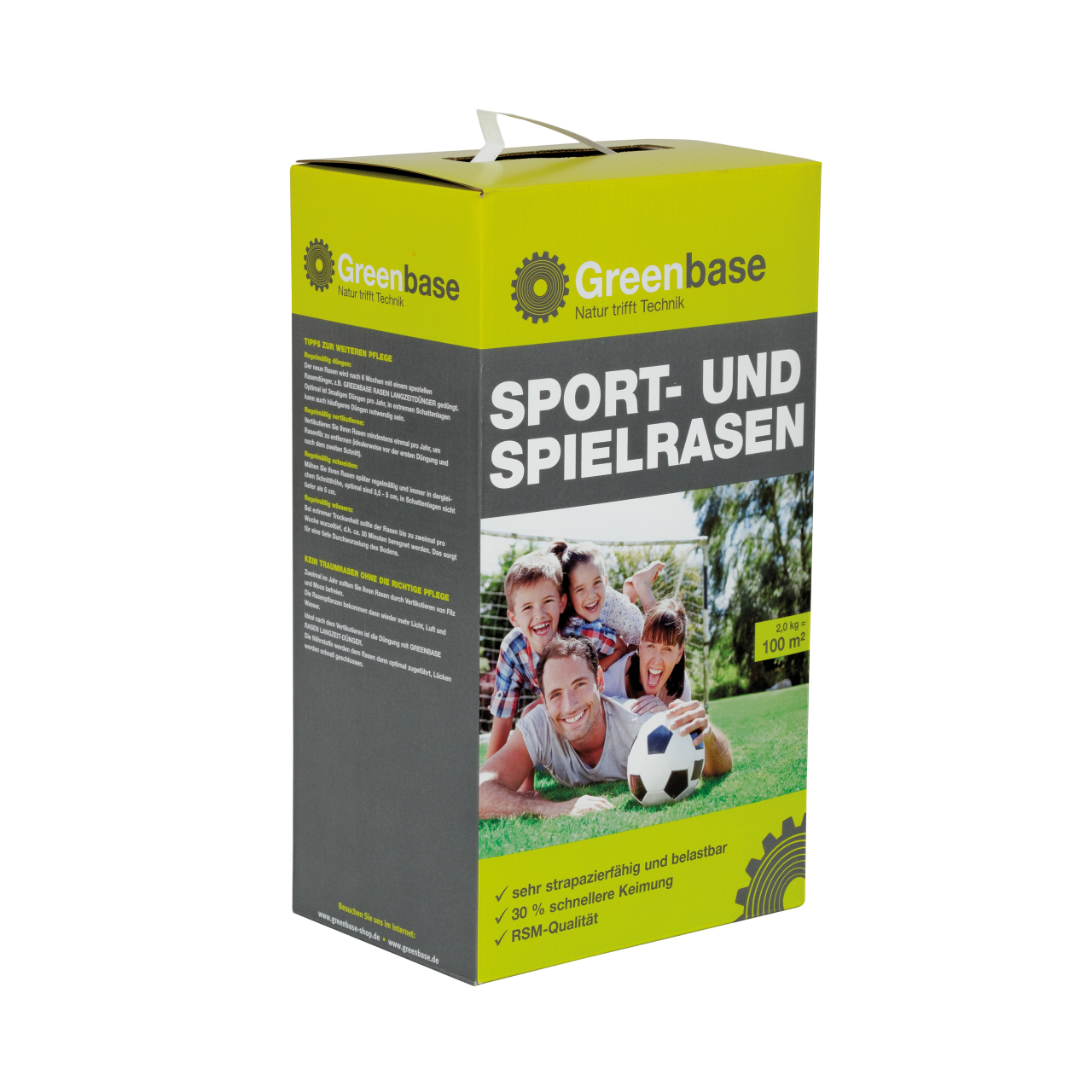 34368_Greenbase_3828620 Samen Sport und Spielrasen für 100 m²